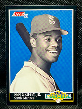 KEN GRIFFEY JR. - 1991 Score Baseball - THE FRANCHISE #858 - SEATTLE MARINERS
