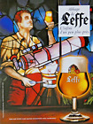 PUBLICITÉ DE PRESSE 1989 bière de abbaye de LEFFE l'infini d'un peu plus près