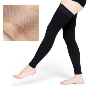 Support Hose For Men Compression Sleeve Anti Fatigue Varicose Swelling Stockings - Picture 1 of 14