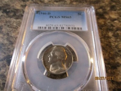1946-D JEFFERSON NICKEL - PCGS MS65 - 0551 - Image 1 of 2