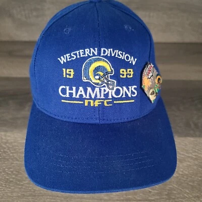 De colección St Louis Rams 1999 NFC Western Division Champions Snapback Gorra Gorra NFL con Pin Foto 1 de 4