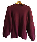 Lucky Brand Women’Knit Pullover Sweater L Large Magenta
