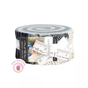 Moda INDIGO BLOOMING Debbie Maddy JELLY ROLL 40 strips Quilt FABRIC Blues - Picture 1 of 8