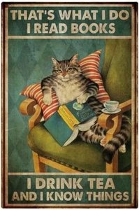 Books Reading I know Things Wall Decor Decorative Art Print Poster 17 x 12 - Picture 1 of 1