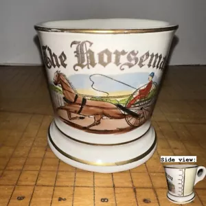 Occupational Shaving Mug “The Horse Man” Sportsman Brand Hand Painted Vintage - Picture 1 of 7