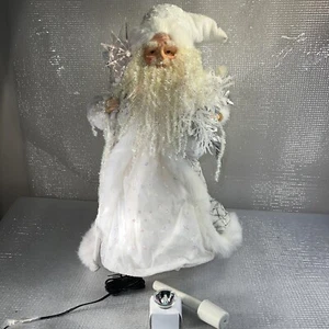 Enchanted Forest Fiber Optic Santa Claus Tree Or Table Top 15” - Picture 1 of 15