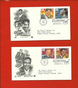 US 1993 FIRST DAY COVERS, FDC,  LEGENDS of AMERICAN MUSIC # 2724 - 2730 - Picture 1 of 2