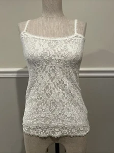 White House Black Market Trägertop Ecru Blumen Spitze XS Neu mit Etikett - Bild 1 von 8