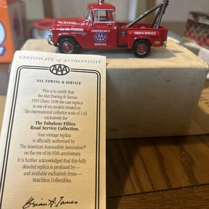Matchbox 1955 Chevy Pickup Tow Truck AAA Towing & Service YRS01-M 1:43 COA  - Picture 1 of 3