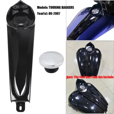 Stretched Dash Panel & Gas Tank Cap Cover Kit For Harley Electra Glide 1986-2007 Foto 1 de 4