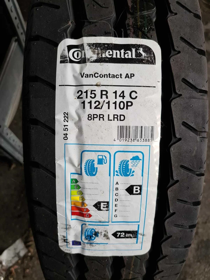 Continental 215 R14c 112p TL 8 PR Van Contact AP