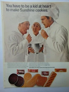 1967 CHEF'S KIDS AT HEART MAKE SUNSHINE COOKIES vintage art print ad - Bild 1 von 1