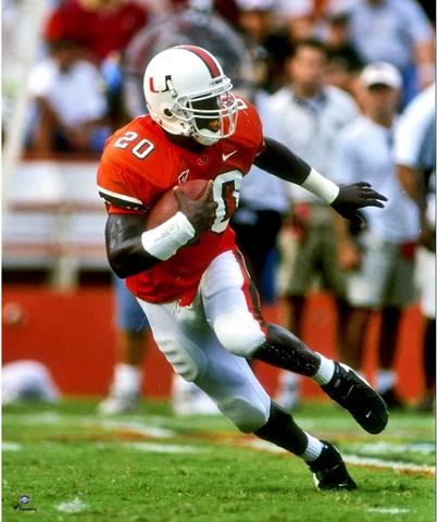 Ed Reed Miami Hurricanes Unsigned Interception Return Photograph Cover
