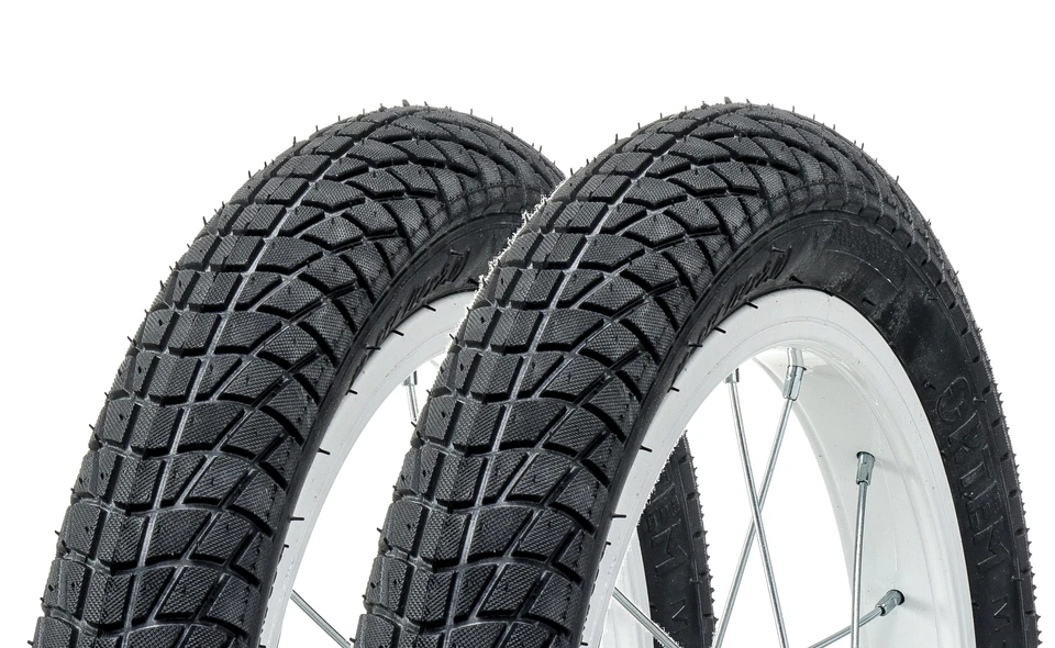 2 x Fahrradreifen Mantel Decke 12 Zoll 12 x 1/2 x 2 1/4 Rad Reifen City/Cross Sc - Bild 1 von 1