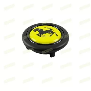 58mm Racing Horn Button for MOMO OMP With Ferrari Crest Steering Wheel Sports - Picture 1 of 6