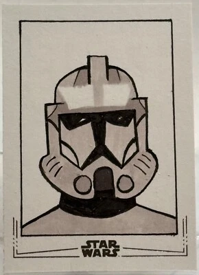 2024 Star Wars Chrome Galaxy, Antni Ellison Artist Sketch Card #1/1 - Image 1 of 2