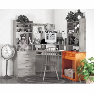 Office Desk Unfinished Solid Pine Printer Stand 1 Drawer | Renovator's Supply - Picture 1 of 3