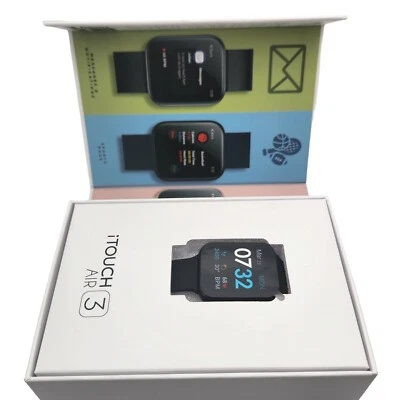 iTouch Air 3 Smartwatch - Fitness Tracker HR Tracker Step Counter Black - Image 1 of 4
