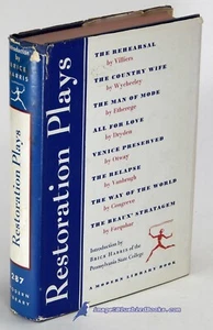8 Famous Restoration Plays: VG+ Modern Library first HC edition/VG DJ 89001 - Picture 1 of 1