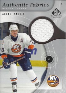 2005-06 SP Game Used Authentic Fabrics #AFAY Alexei Yashin Jersey (white)- NM-MT