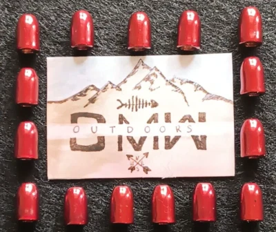 Pesos de gusano rojo tungsteno 1/16 onza (1,8 g) 15 unidades, pesos de bala Foto 1 de 4