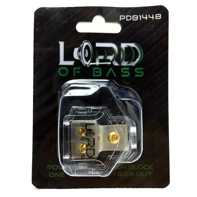 4 Gauge Input Distribution Block 8 Gauge Output Car Audio In Out AWG 12 V Power - Image 1 of 4