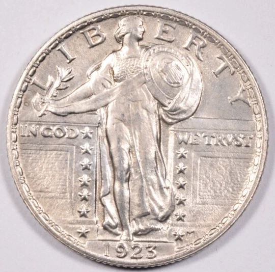 1923 STANDING LIBERTY QUARTER ~ NICE SHARP CHOICE/GEM BU UNCIRCULATED! INV#2 - Image 1 of 2
