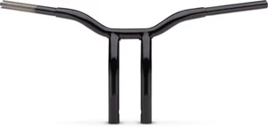LA Choppers 1 1/4" Black Kage Fighter 12" T Bars Pullback Handlebars Harley FXD - Picture 1 of 3