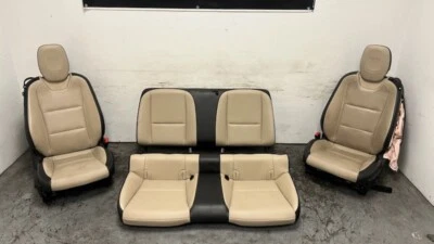10 15 Chevrolet Camaro SS Front Rear Power Heated Leather Seats GM Tan Black 33K - Image 1 of 4