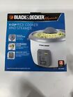 New Black & Decker RC3406 6-Cup Rice Cooker and Steamer, White