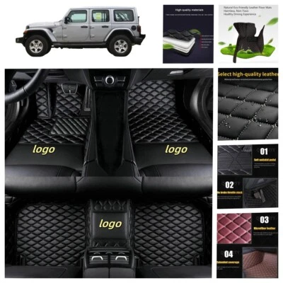 For Jeep All Models Custom Car Floor Mats Carpets Waterproof Luxury Cargo Liners - Image 1 of 4