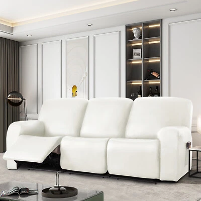 Fundas de sofá reclinables de cuero PU impermeables elásticas protectoras de muebles Foto 1 de 4