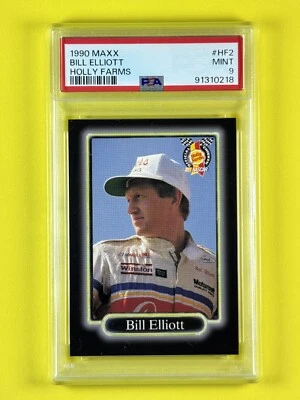 1990 Maxx Racing Holly Farms Bill Elliott PSA 9 #HF2-Nascar - Image 1 of 2
