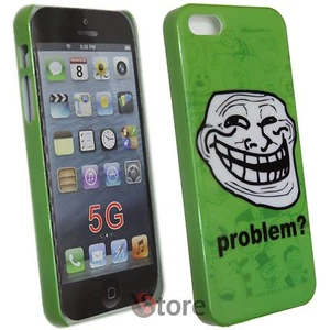 Cover Case for iPhone 5S 5 5G Problem? Meme Troll - Picture 1 of 1
