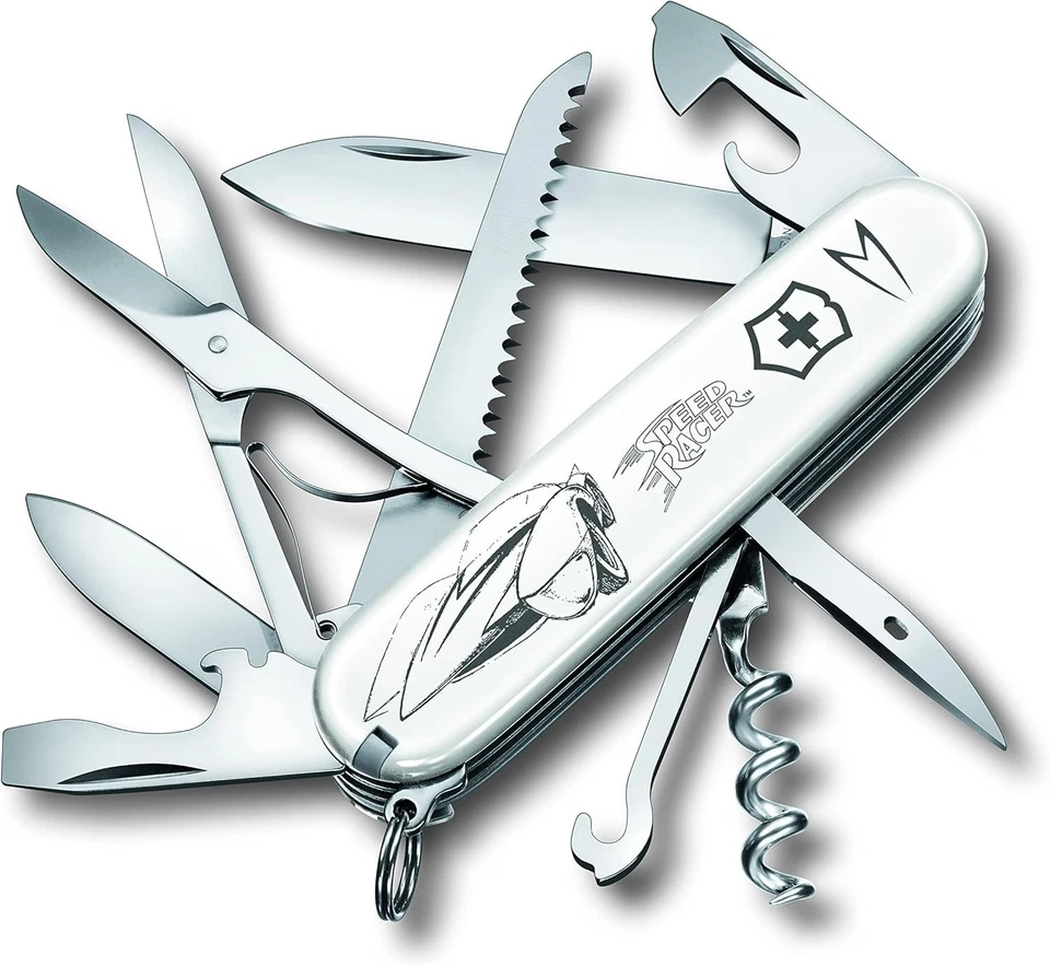 VICTORINOX Huntsman Mach GoGoGo Knife 1.3713.7-X4 Swiss Army Camping Tool 91mm