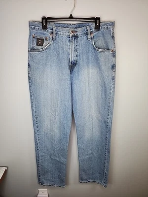 Cinch Black Label High Rise Loose Fit Tapered Leg Men's Jeans 35x34 MB90633001 - Image 1 of 4