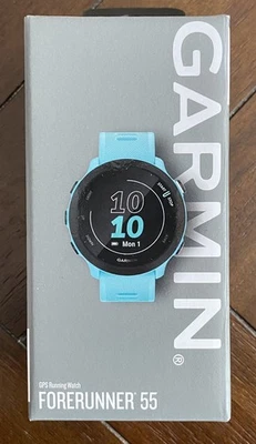 Garmin Forerunner 55 GPS-Laufuhr Sportuhr Android Wasserdicht Aqua Türkis Neu - Bild 1 von 2