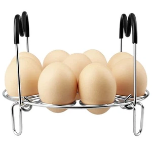 Egg Steamer Rack Trivet with Heat Resistant Handles for Instant Pot Accessories - Picture 1 of 7
