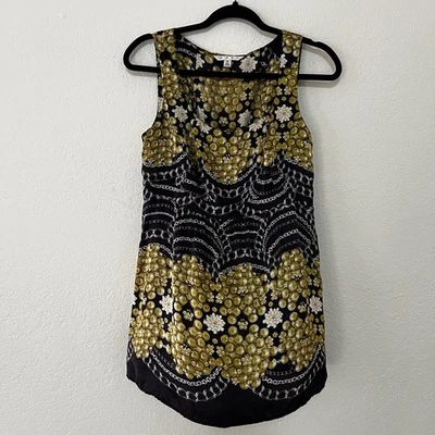 Blusa Babydoll CAbi 216 Y2K Sin Mangas Cadena Perla 100% Seda Para Mujer Talla Pequeña” Foto 1 de 4