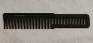 Vintage Wahl USA Flat Top Professional Hair Styling Salon Clipper Comb Black 8" - Picture 1 of 8