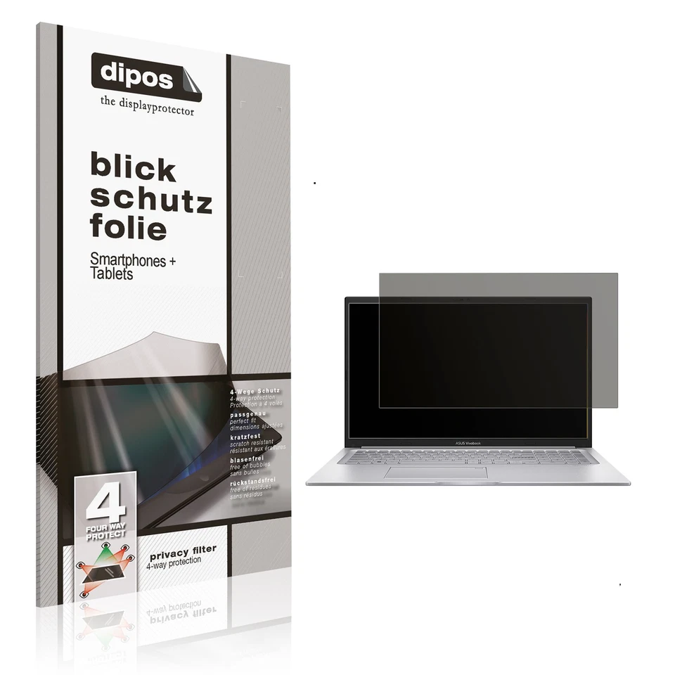 Screen Protector for ASUS 17.3 Zoll i1355U Privacy Filter 4-Way Protection dipos - Image 1 of 4