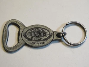 Key Chain Metal Bottle Opener ~ BLUE POINT Brewing Co ~ Long Island, NEW YORK - Picture 1 of 3