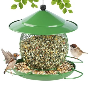 Bird Feeder for Outdoor, Squirrel Proof Metal Bird Feeder, Small Wild Bird Fe... - Picture 1 of 9