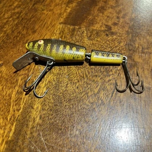 L&S Bait Company Vintage Jointed Bass-Master 15 Angelköder Braun Barsch - Bild 1 von 11