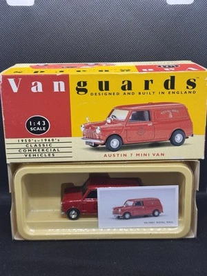 Vanguards Corgi 1:43 Austin 7 Mini Van Royal Mail VA14001 - Image 1 of 4