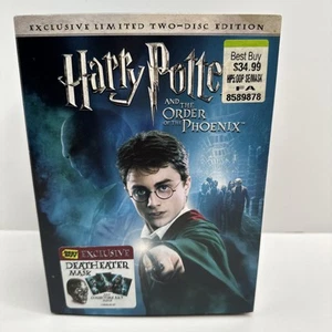 Harry Potter Order of the Phoenix DVD Ltd 2-Disc Deatheater Mask - Picture 1 of 11