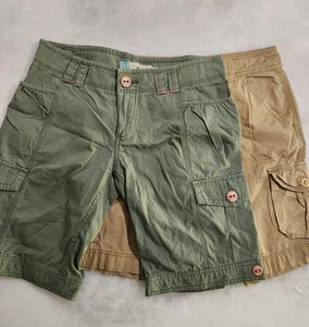 Y2K Junior Roxy Damenshorts grün khaki Utility Größe 7 mittelhoch - Bild 1 von 13
