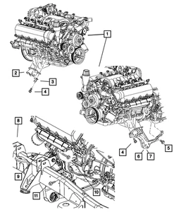Montaje genuino de tuerca hexagonal y arandela Mopar 6102399AA - Imagen 1 de 1