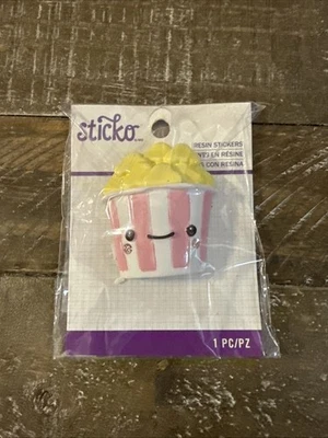 Pegatina de resina Sticko-palomitas de maíz C137 Foto 1 de 4