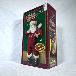De colección 1998 Jingle Bell Rock Santa Claus Animado Baile Musical Probado Funciona - Imagen 1 de 6